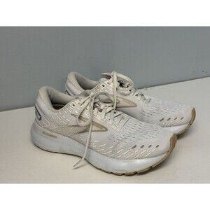 Brooks Glycerin 20 White Tan Women's Running Shoes Size 8.5 Medium 1203691B122